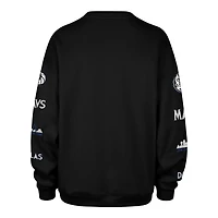 Sweat-shirt oversize « Go Big » Dallas Mavericks City Edition 2025/26 noir pour femme, modèle 47.