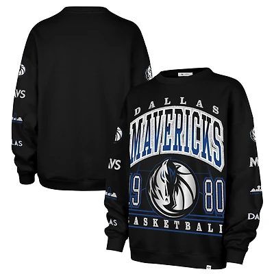 Women's '47  Black Dallas Mavericks 2025/26 City Edition Go Big Oversized Sweatshirt