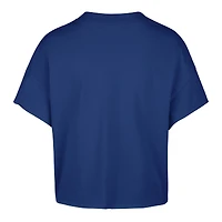 Women's '47 Blue Dallas Mavericks Elation Oversized Notch Neck T-Shirt