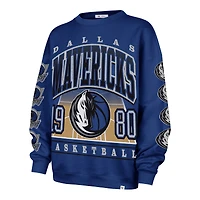 Sweat-shirt surdimensionné bleu Dallas Mavericks Go Big pour femme '47