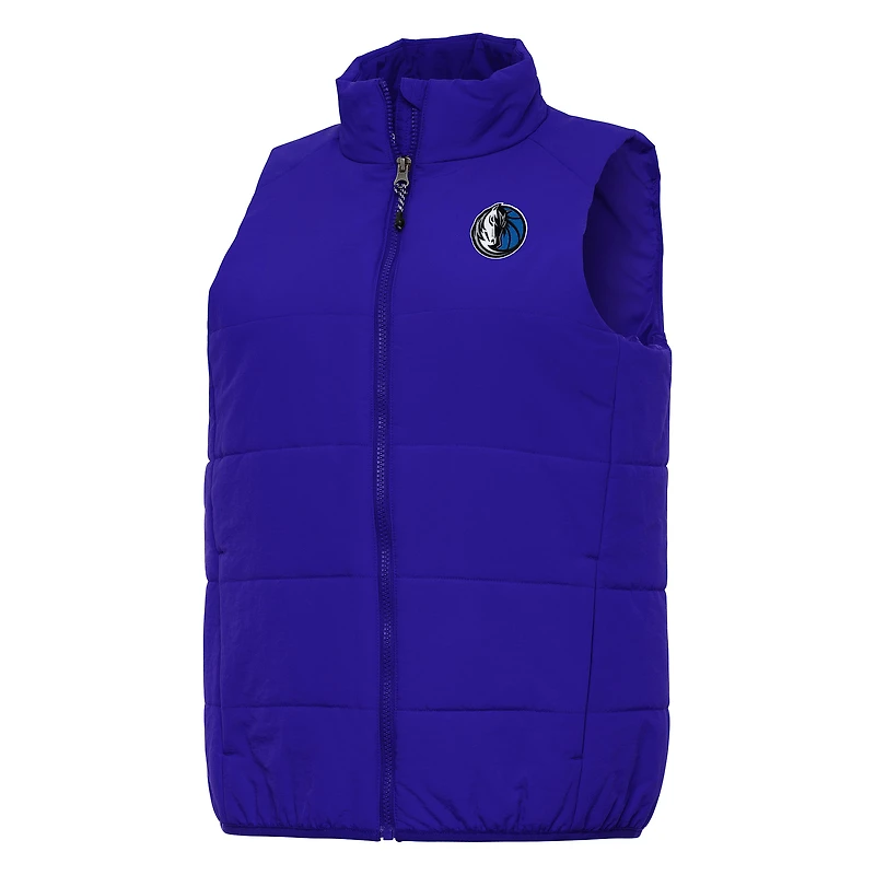 Gilet zippé intégral bleu Antigua Dallas Mavericks Experience pour femme