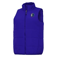 Gilet zippé intégral bleu Antigua Dallas Mavericks Experience pour femme