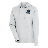 Sweat à capuche Antigua Heather Grey Dallas Mavericks Action pour femme