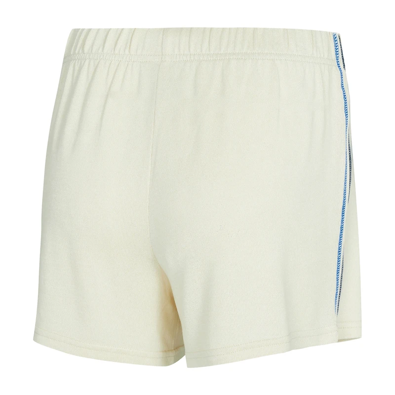 Ensemble haut à manches longues et short en tricot kaki Hacci de Dallas Mavericks pour femme Concepts Sport Cream