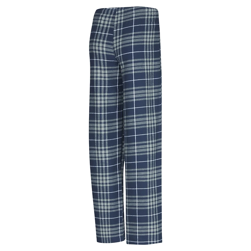 Ensemble de nuit Concepts Sport bleu marine/gris Dallas Mavericks Vector avec haut et pantalon en flanelle