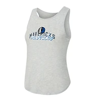 Women's Concepts Sport Navy/Heather Gray Dallas Mavericks Regulate Tank & Pant Set