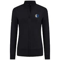 Veste zippée intégrale noire Dallas Mavericks Shine pour femme Levelwear