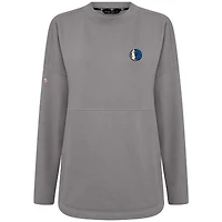 Sweat-shirt gris pour femme Levelwear, motif Dallas Mavericks Beaudry