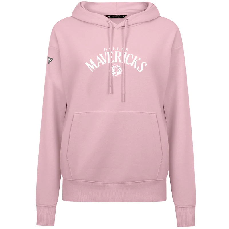 Women's Levelwear  Light Pink Dallas Mavericks Mother's Day Adorn Arched Pullover Hoodie