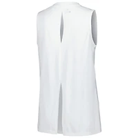 Women's Levelwear White Dallas Mavericks Paisley Peekaboo Tank Top