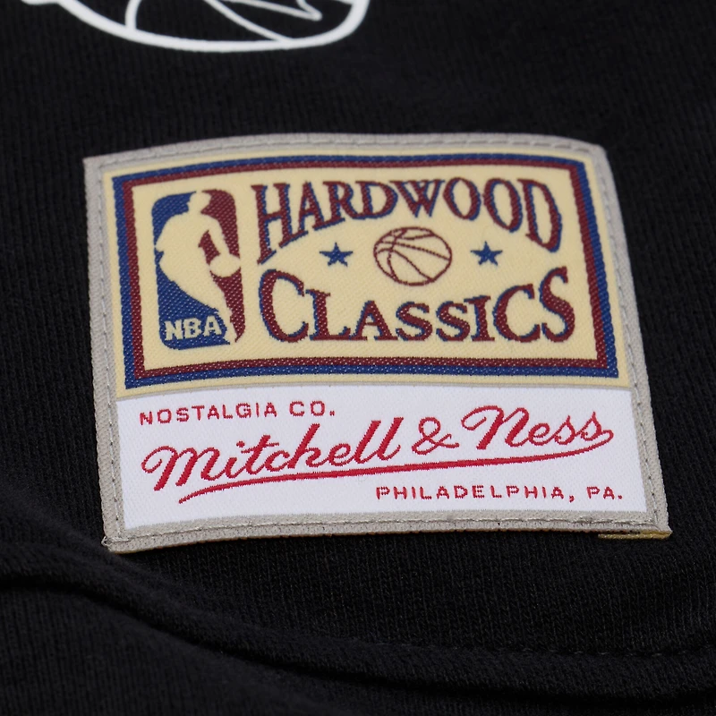 Women's Mitchell & Ness  Black Dallas Mavericks Hardwood Classics Script Lightweight Sweatshirt