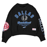 Sweat-shirt New Era noir pour femme, édition City des Dallas Mavericks 2025/26