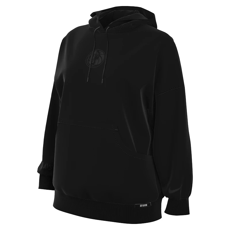 Sweat à capuche Nike Black Dallas Mavericks 2025/26 City Edition Remix Premium Fleece pour femme