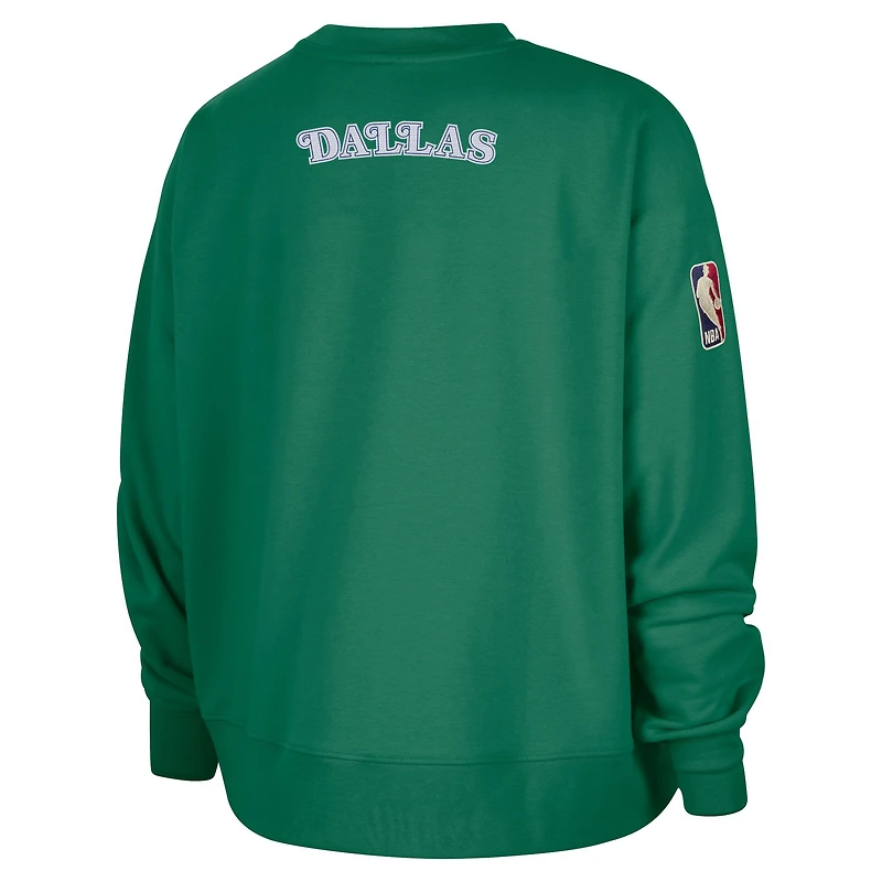 Sweat-shirt en molleton Premium Phoenix Hardwood Classics édition classique Dallas Mavericks Nike vert pour femme