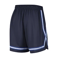 Short de performance Nike bleu marine Dallas Mavericks Sideline Fly Crossover pour femme