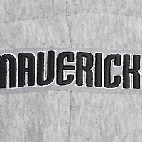 Sweat à capuche court Pro Standard pour femmes, gris chiné, Dallas Mavericks Script Tail