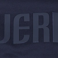 Women's Pro Standard Navy Dallas Mavericks Jewels Cropped Pullover Hoodie