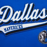 Women's Pro Standard Royal Dallas Mavericks Script Boyfriend T-Shirt
