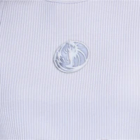 Débardeur côtelé pastel bleu Dallas Mavericks pour femme