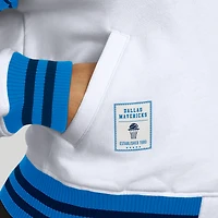 Women's WEAR by Erin Andrews  White Dallas Mavericks Full-Snap Fleece Sweatshirt Jacket