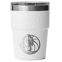 Gobelet empilable Rambler YETI White Dallas Mavericks 473 ml avec couvercle Magslider