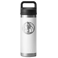 YETI White Dallas Mavericks 18oz. Rambler Chug Water Bottle