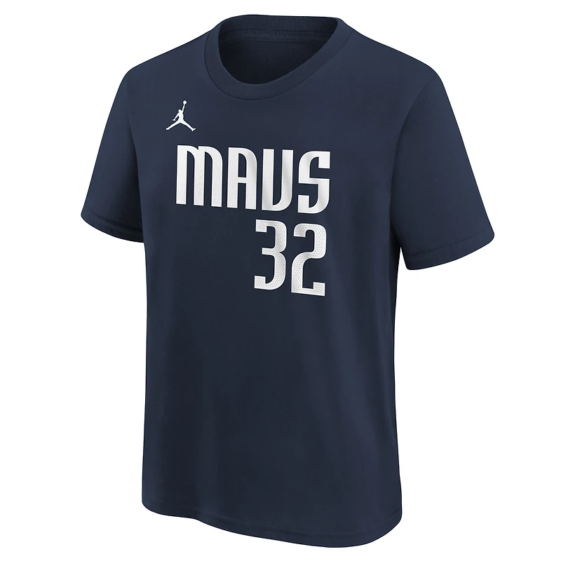 Youth Jordan Brand Cooper Flagg Navy Dallas Mavericks 2025 NBA Draft Statement Name & Number T-Shirt