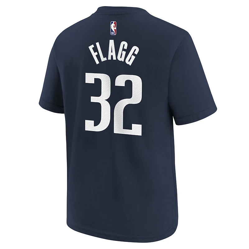 T-shirt Jordan Brand Cooper Flagg bleu marine pour jeune, Dallas Mavericks, NBA Draft 2025, avec nom et numéro
