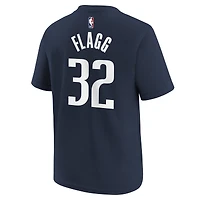 T-shirt Jordan Brand Cooper Flagg bleu marine pour jeune, Dallas Mavericks, NBA Draft 2025, avec nom et numéro