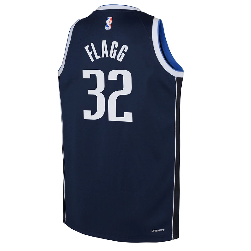 Youth Jordan Brand Cooper Flagg Navy Dallas Mavericks Swingman Jersey - Statement Edition