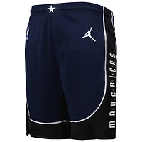 Short Swingman Jordan Brand bleu marine Dallas Mavericks Authentic Statement Edition pour enfant