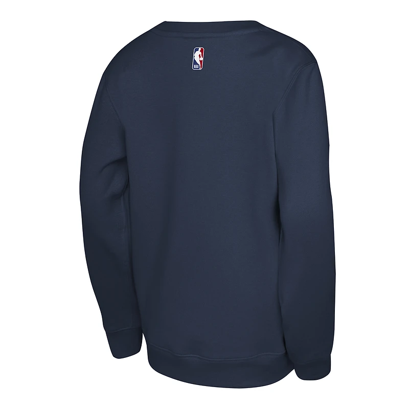 Sweat-shirt Jordan Brand bleu marine Dallas Mavericks Courtside Statement Edition pour jeunes
