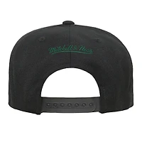 Casquette snapback noire Dallas Mavericks Team Script pour jeune Mitchell & Ness