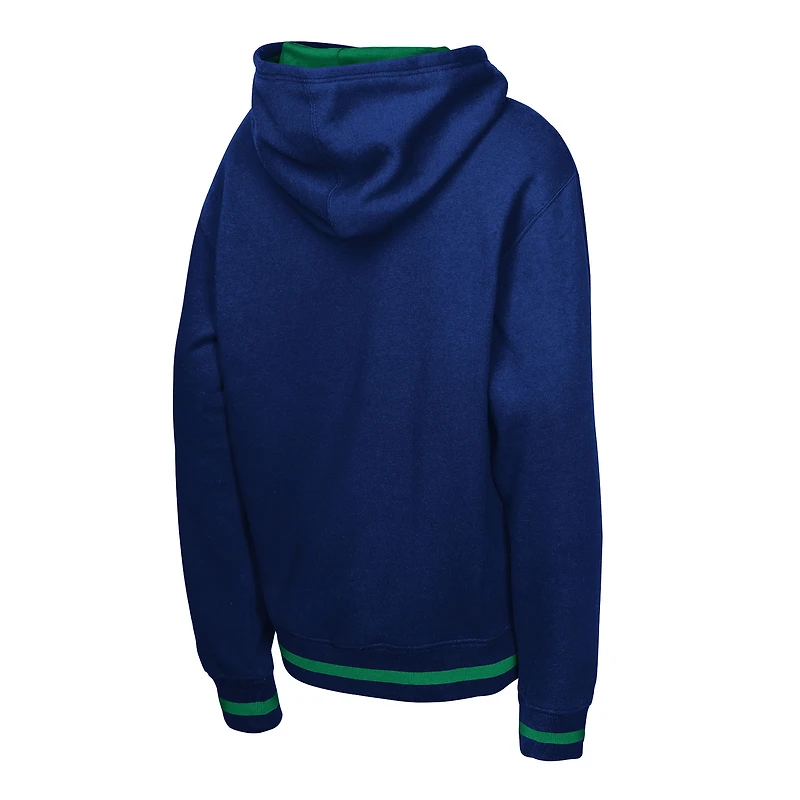 Sweat à capuche en polaire Mitchell & Ness bleu marine Dallas Mavericks pour enfant