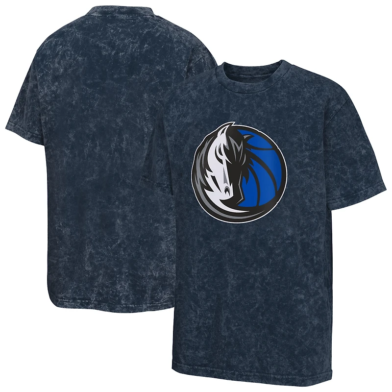 T-shirt bleu marine pour jeunes Dallas Mavericks Rugged Defense