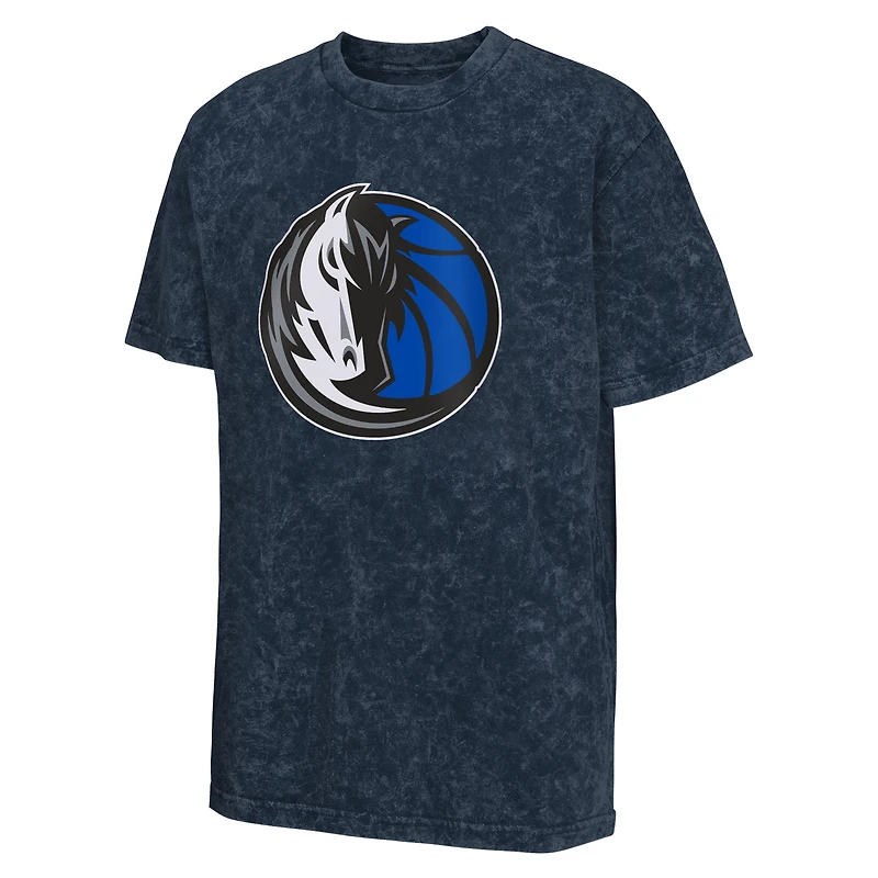 T-shirt bleu marine pour jeunes Dallas Mavericks Rugged Defense