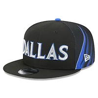 Casquette snapback New Era noire Dallas Mavericks édition City 2025/26 pour jeunes (9FIFTY)