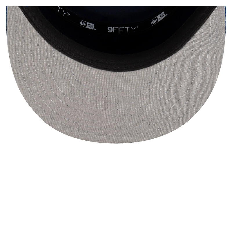 Youth New Era White/Blue Dallas Mavericks 2025 NBA Tip Off Split Panel 9FIFTY Snapback Hat