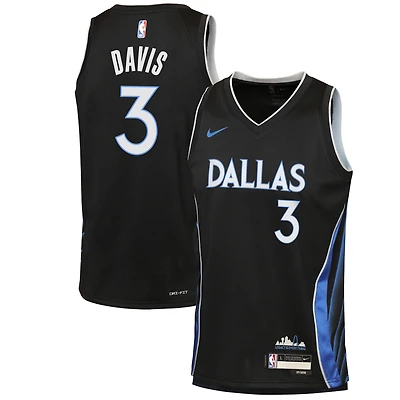Youth Nike Anthony Davis Black Dallas Mavericks 2025/26 City Edition Swingman Jersey