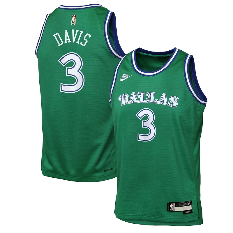 Maillot Swingman vert Nike Anthony Davis des Dallas Mavericks pour enfant - Édition Classique