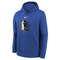 Youth Nike Blue Dallas Mavericks 2025/26 Club Fleece Hoodie