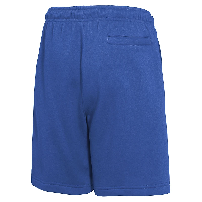 Youth Nike Blue Dallas Mavericks Courtside Club Fleece Shorts