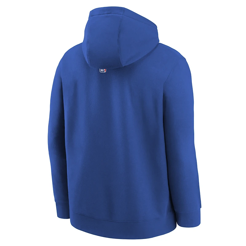 Youth Nike Royal Dallas Mavericks 2025/26 City Edition Club Fleece Pullover Hoodie