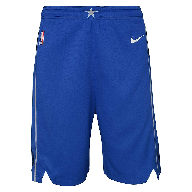 Short de performance Nike Royal Dallas Mavericks Swingman pour jeune – Édition Icon