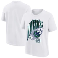 T-shirt Nike Max90 blanc pour jeunes Dallas Mavericks Hardwood Classics Champs