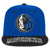 Youth Outerstuff  Blue/Black Dallas Mavericks Two-Tone Snapback Hat
