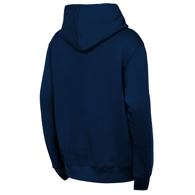 Youth Outerstuff Navy Dallas Mavericks Back To The Basics Hoodie