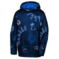 Sweat à capuche bleu marine Dallas Mavericks Moving Violation pour jeunes Outerstuff