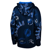 Youth Outerstuff  Navy Dallas Mavericks Moving Violation Hoodie