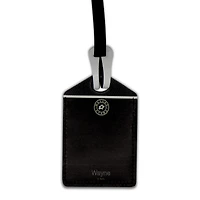 Étiquette de bagage en cuir personnalisée Dallas Stars noire